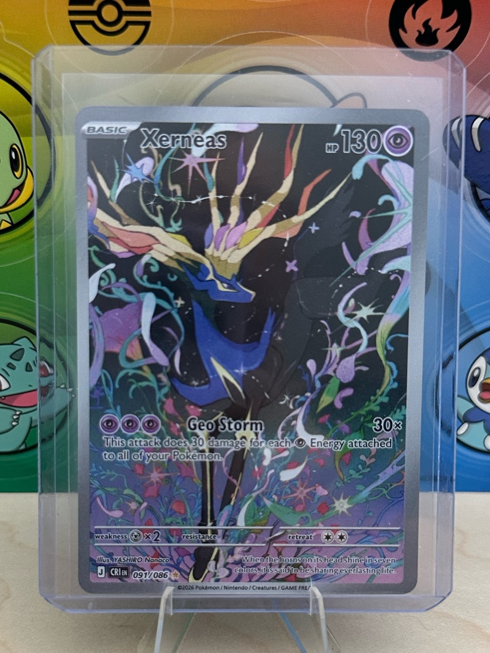 Pokémon TCG Xerneas - 091/086 - ME04: Chaos Rising (CRI) Mint/NM - Picture 4 of 4